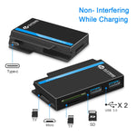 Hub d'interface ROCKETEK RT-SGO737 2 USB 3.0 + Micro USB pour Microsoft Surface Go, avec 2 emplacements pour cartes TF et SD, RT-SGO737