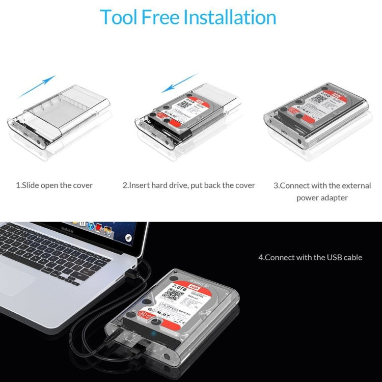 Boîtier de disque dur externe ORICO 3139U3 SATA 3,5 pouces USB 3.0 Micro B, USB 3.0 (3,5 pouces)