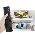 Télécommande universelle Q5 2.4G RF 3D à détection somatosensorielle, finition brossée à la mode