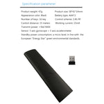 Télécommande universelle Q5 2.4G RF 3D à détection somatosensorielle, finition brossée à la mode