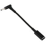 Câble adaptateur PD 100W 18,5-20V 3,0 x 1,0 mm coude vers USB-C / Type-C en nylon tressé, 3,0 x 1,0 mm