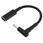 Câble adaptateur PD 100W 18,5-20V 4,0 x 1,35 mm coude vers USB-C / Type-C en nylon tressé, 4,0 x 1,35 mm