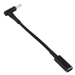 Câble adaptateur PD 100W 18,5-20V 4,0 x 1,35 mm coude vers USB-C / Type-C en nylon tressé, 4,0 x 1,35 mm
