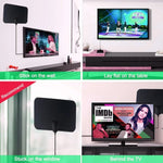 AN-1002 Antenne HDTV d'intérieur 5dBi/25dBi avec ventouse, VHF170-230/UHF470-862MHz, AN-1002