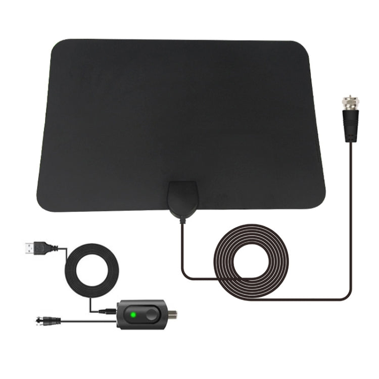 AN-1003 Antenne TNT HD d'intérieur 5dBi/25dBi, VHF170-230/UHF470-862MHz, AN-1003