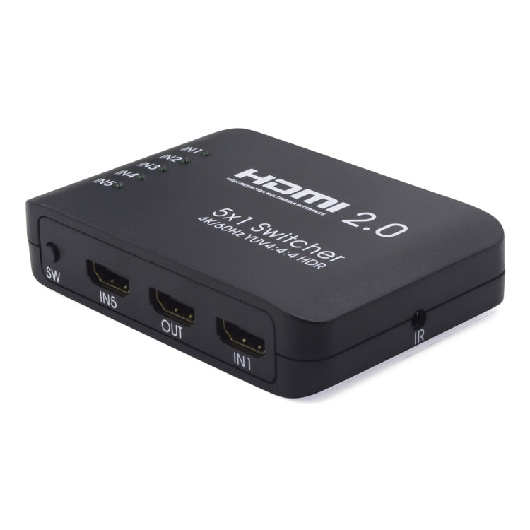 Commutateur séparateur HDMI 2.0 AYS-51V20 5x1 4K Ultra HD, 5x1 4K