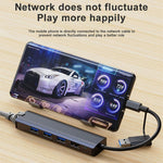 Station d'accueil multifonctionnelle HUB adaptateur BYL-2208TU 5 en 2 USB + USB-C / Type-C vers USB, BYL-2208