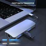 Station d'accueil multifonction 6 en 1 USB-C / Type-C vers USB HUB adaptateur BYL-2209