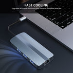 Station d'accueil multifonction 6 en 1 USB-C / Type-C vers USB HUB adaptateur BYL-2209