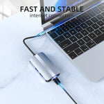 Station d'accueil multifonction 6 en 1 USB-C / Type-C vers USB HUB adaptateur BYL-2203