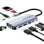 Station d'accueil multifonction 9 en 1 USB-C / Type-C vers USB HUB adaptateur BYL-2206
