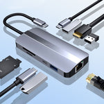 Station d'accueil multifonction 9 en 1 USB-C / Type-C vers USB HUB adaptateur BYL-2206