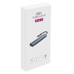 Station d'accueil multifonction 5 en 1 USB-C / Type-C vers USB HUB adaptateur avec port réseau 1000M, BYL-2302