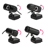 Webcam HD 720P HXSJ S50 30fps 100 mégapixels pour ordinateur de bureau / portable / Smart TV, avec microphone à absorption acoustique de 10 m, longueur de câble : 1,4 m, S50