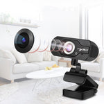 Webcam HD 720P HXSJ S50 30fps 100 mégapixels pour ordinateur de bureau / portable / Smart TV, avec microphone à absorption acoustique de 10 m, longueur de câble : 1,4 m, S50