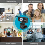 Webcam HD 720P HXSJ S90 30fps 1 mégapixel pour ordinateur de bureau / portable / TV Android, avec microphone absorbant le son de 8 m, longueur du câble : 1,5 m, S90