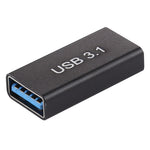 Adaptateur en alliage d’aluminium Type-C / USB-C femelle vers USB 3.0 femelle, Type-C femelle vers USB 3.0 femelle
