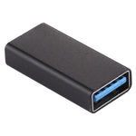 Adaptateur en alliage d’aluminium Type-C / USB-C femelle vers USB 3.0 femelle, Type-C femelle vers USB 3.0 femelle