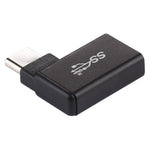Adaptateur en alliage d’aluminium Type-C / USB-C mâle vers USB 3.2 femelle à angle de 90 degrés, Type-C mâle vers USB 3.2 femelle