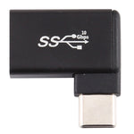 Adaptateur en alliage d’aluminium Type-C / USB-C mâle vers USB 3.2 femelle à angle de 90 degrés, Type-C mâle vers USB 3.2 femelle