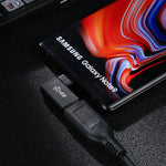 Adaptateur en alliage d’aluminium Type-C / USB-C mâle vers USB 3.2 femelle à angle de 90 degrés, Type-C mâle vers USB 3.2 femelle