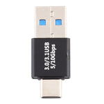 Adaptateur en alliage d’aluminium Type-C / USB-C mâle vers USB 3.0 mâle, Type-C mâle vers USB 3.0 mâle