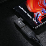 Adaptateur en alliage d’aluminium Type-C / USB-C femelle vers USB 3.0 mâle à angle de 90 degrés, Type-C femelle vers USB 3.0 mâle