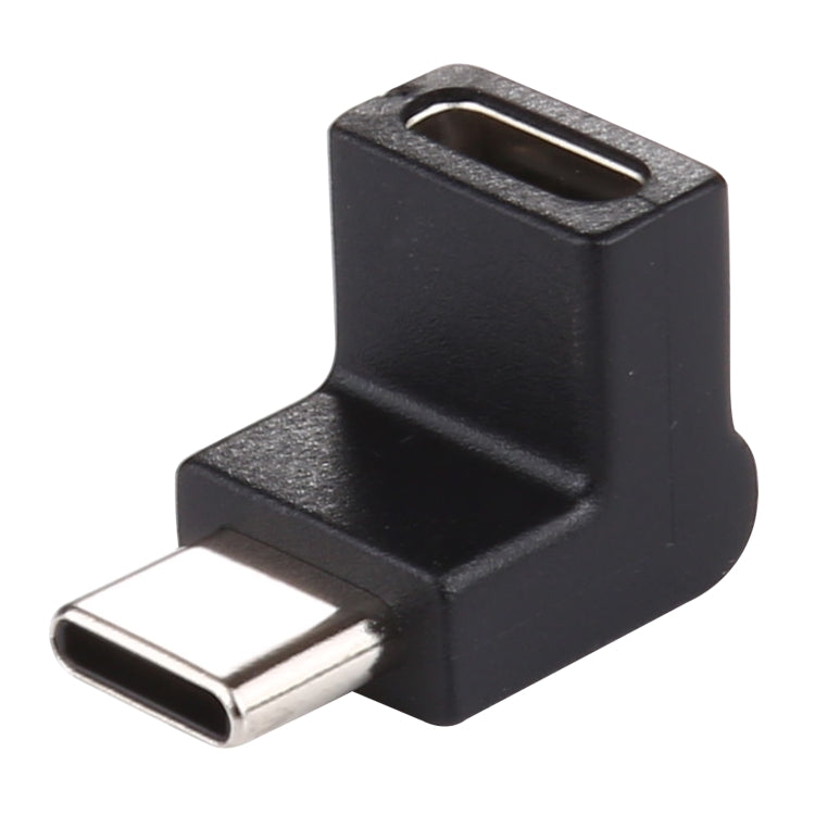 Adaptateur en alliage d’aluminium Type-C / USB-C mâle vers Type-C / USB-C femelle à angle de 90 degrés, Type-C mâle vers Type-C femelle