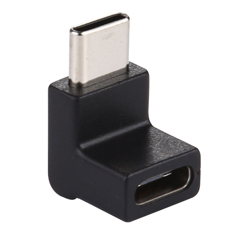 Adaptateur en alliage d’aluminium Type-C / USB-C mâle vers Type-C / USB-C femelle à angle de 90 degrés, Type-C mâle vers Type-C femelle