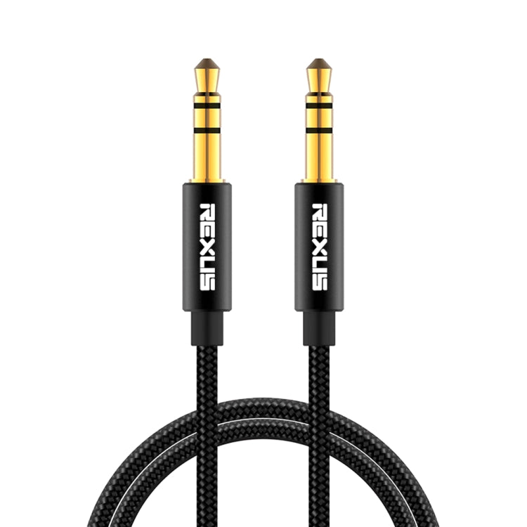 Câble audio stéréo REXLIS 3629 jack 3,5 mm mâle vers mâle plaqué or pour autoradio AUX, appareils numériques standard AUX 3,5 mm, longueur : 1,8 m