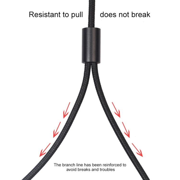 Câble audio tressé coton noir REXLIS 3635 jack 3,5 mm mâle vers double RCA plaqué or pour interface d'entrée RCA haut-parleur actif, longueur : 1,8 m
