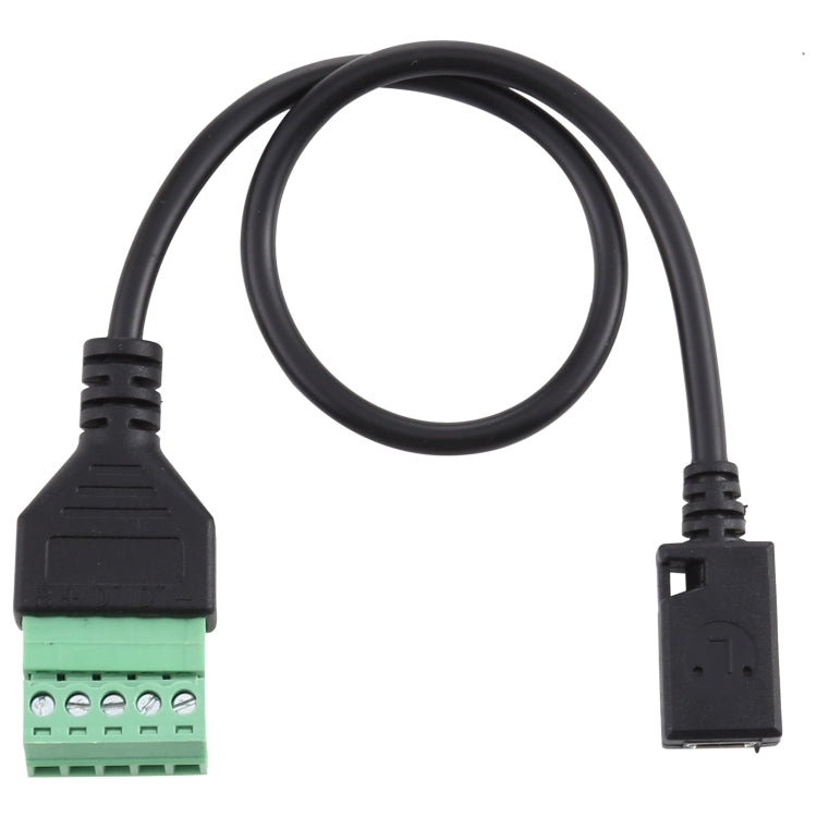 Câble adaptateur connecteur USB sans soudure femelle mini 5 broches vers bornes enfichables 5 broches, longueur : 30cm, femelle mini 5 broches