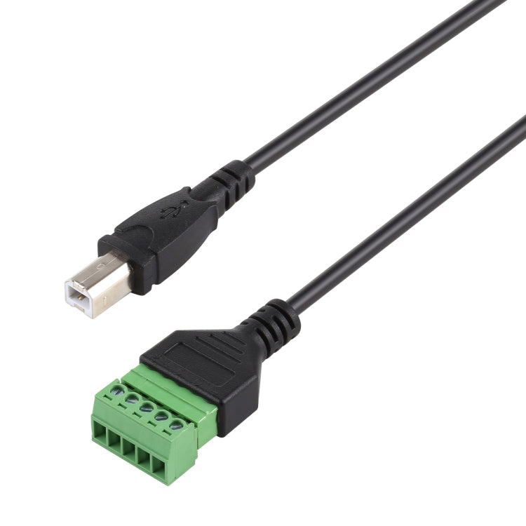 Câble adaptateur connecteur USB sans soudure mâle USB Type-B vers bornes enfichables 5 broches, longueur : 30cm, mâle USB Type-B