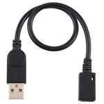 Câble convertisseur USB mâle vers Micro USB femelle, longueur du câble : environ 22 cm