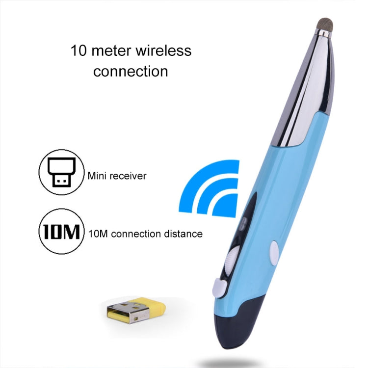 Souris optique sans fil intelligente PR-06S 4 boutons avec fonction stylet, prise en charge de la commande vocale / traduction, Gris, Bleu, Rouge