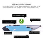 Souris optique sans fil intelligente PR-06S 4 boutons avec fonction stylet, prise en charge de la commande vocale / traduction, Gris, Bleu, Rouge