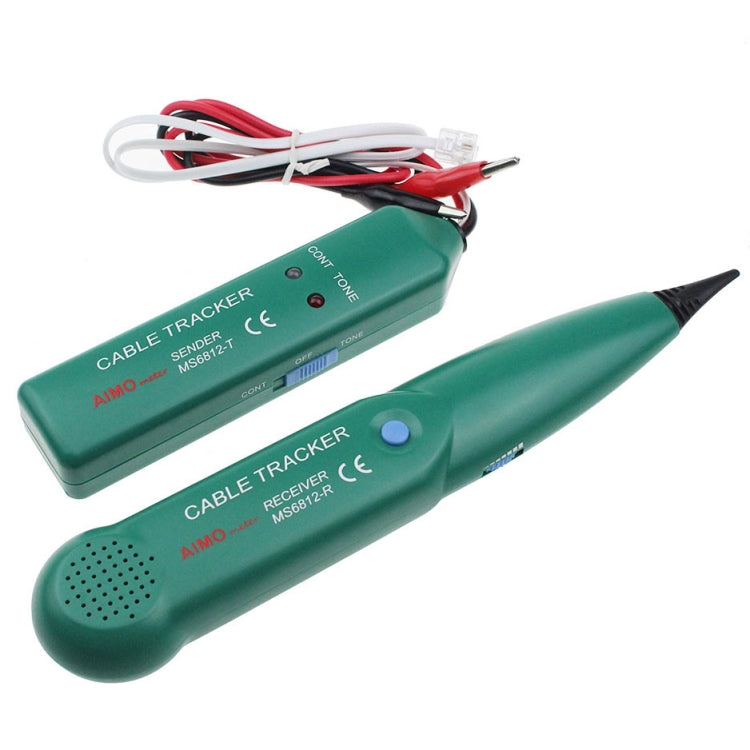 Traceur de câble de ligne téléphonique BSIDE MS6812 RJ11 & RJ45, comprenant émetteur et récepteur, MS6812