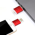 Clé USB Richwell 3 en 1 128 Go Type-C + 8 broches + USB 3.0 en métal à double couvercle coulissant avec fonction OTG
