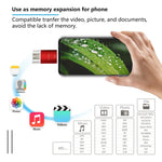 Clé USB Richwell 3 en 1 128 Go Type-C + 8 broches + USB 3.0 en métal à double couvercle coulissant avec fonction OTG