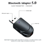 KN330 Adaptateur Audio Transmetteur Récepteur USB Bluetooth 5.0 3-en-1 avec Bouton de Commutation et Interface AUX 3,5 mm, KN330