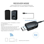 KN330 Adaptateur Audio Transmetteur Récepteur USB Bluetooth 5.0 3-en-1 avec Bouton de Commutation et Interface AUX 3,5 mm, KN330