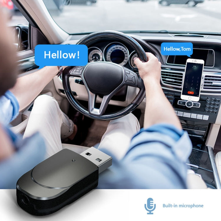 KN330 Adaptateur Audio Transmetteur Récepteur USB Bluetooth 5.0 3-en-1 avec Bouton de Commutation et Interface AUX 3,5 mm, KN330