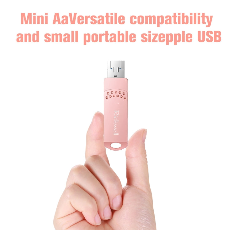 Clé USB métallique Richwell 3 en 1 32 Go Type-C + Micro USB + USB 3.0 avec fonction OTG