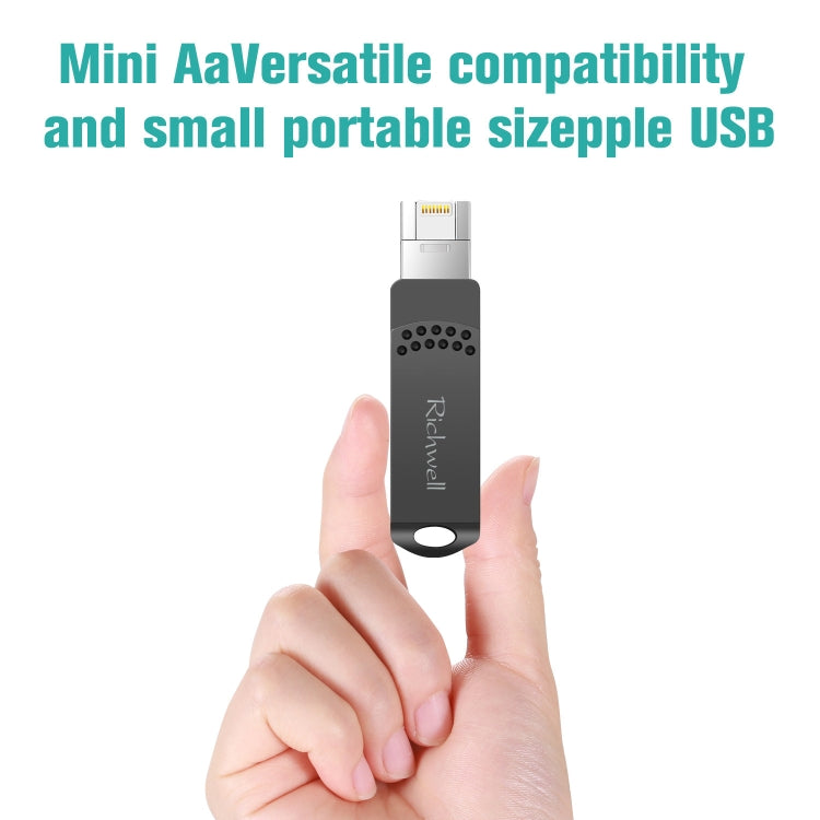Clé USB Richwell 32G métal Type-C + 8 broches + USB 3.0 avec fonction OTG