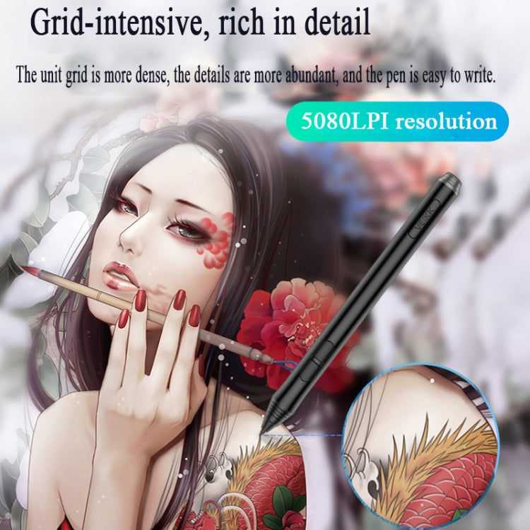 Tablette graphique électronique tactile intelligente VEIKK A50 10x6 pouces 5080 LPI, avec interface Type-C, A50