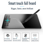 Tablette graphique électronique tactile intelligente VEIKK A50 10x6 pouces 5080 LPI, avec interface Type-C, A50