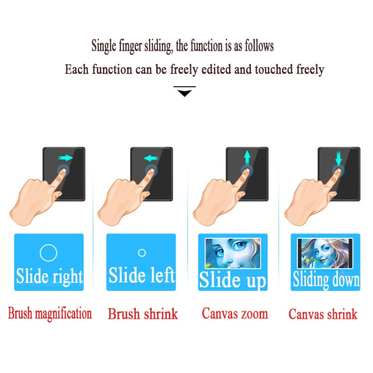 Tablette graphique électronique tactile intelligente VEIKK A50 10x6 pouces 5080 LPI, avec interface Type-C, A50