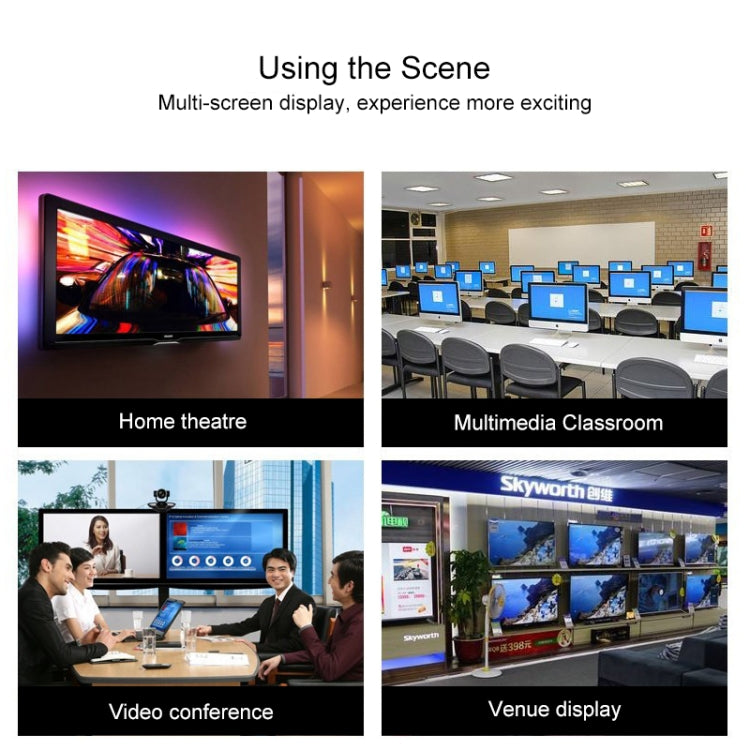 Commutateur HDMI intelligent bidirectionnel vidéo 4K HD, BSY