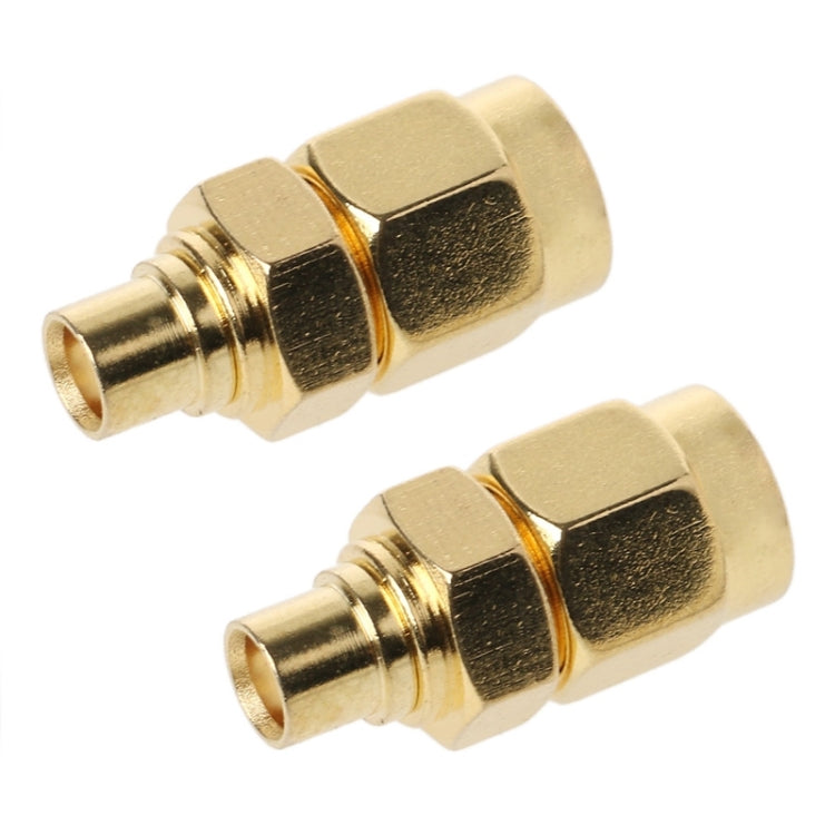 2 pièces connecteur coaxial RF SMA mâle vers MCX femelle, SMA mâle vers MCX femelle