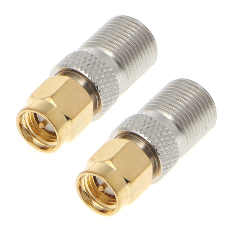 2 pièces connecteur coaxial RF SMA mâle vers F femelle, SMA mâle vers F femelle